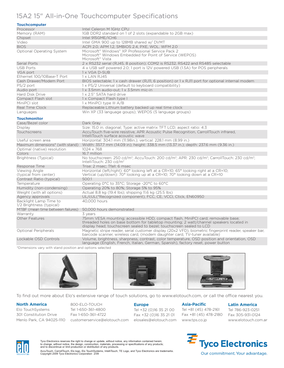 Tyco Electronics 15A2 User Manual | Page 2 / 2