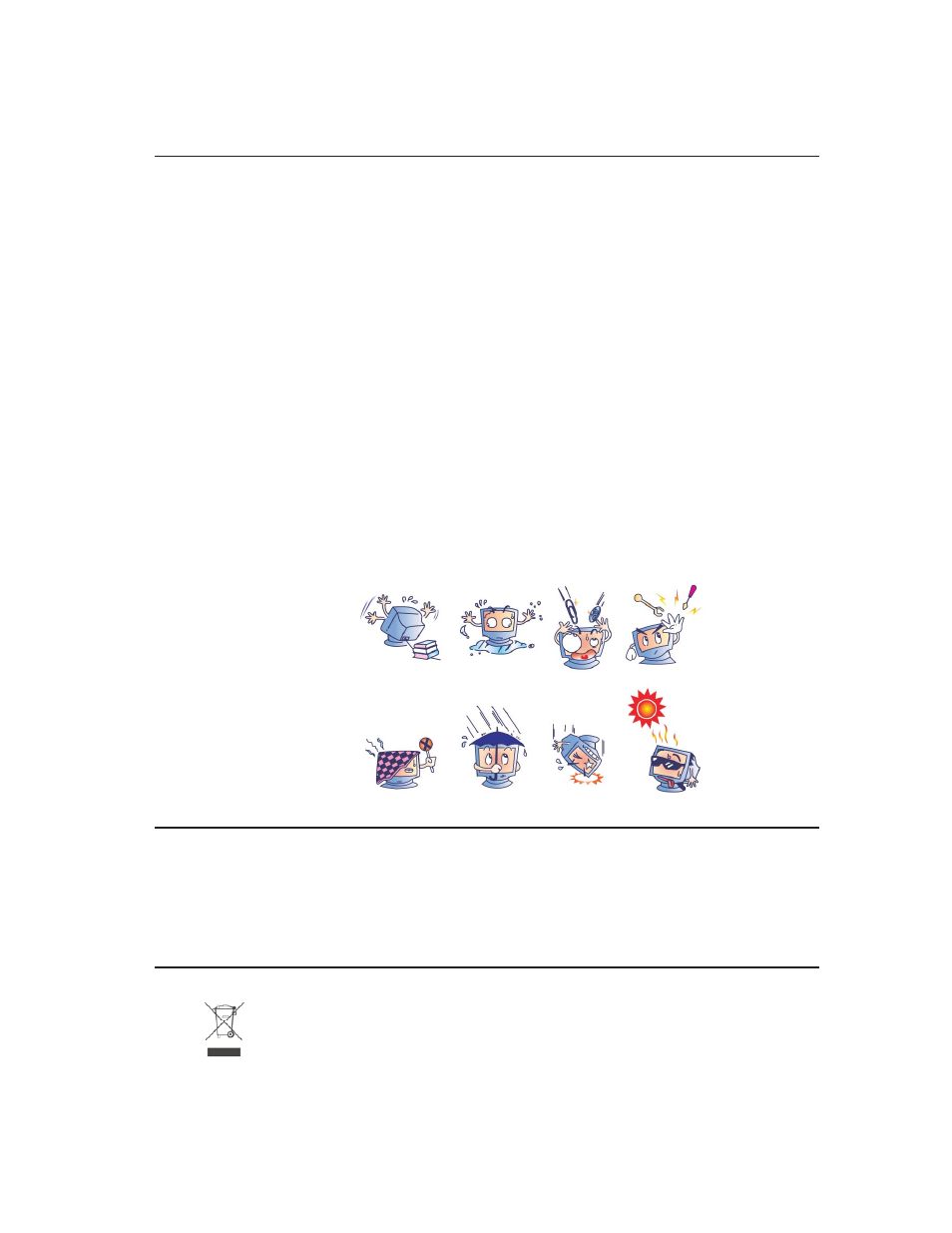 Care and handling of your touchmonitor, Warning | Tyco Electronics ET2200L User Manual | Page 25 / 34