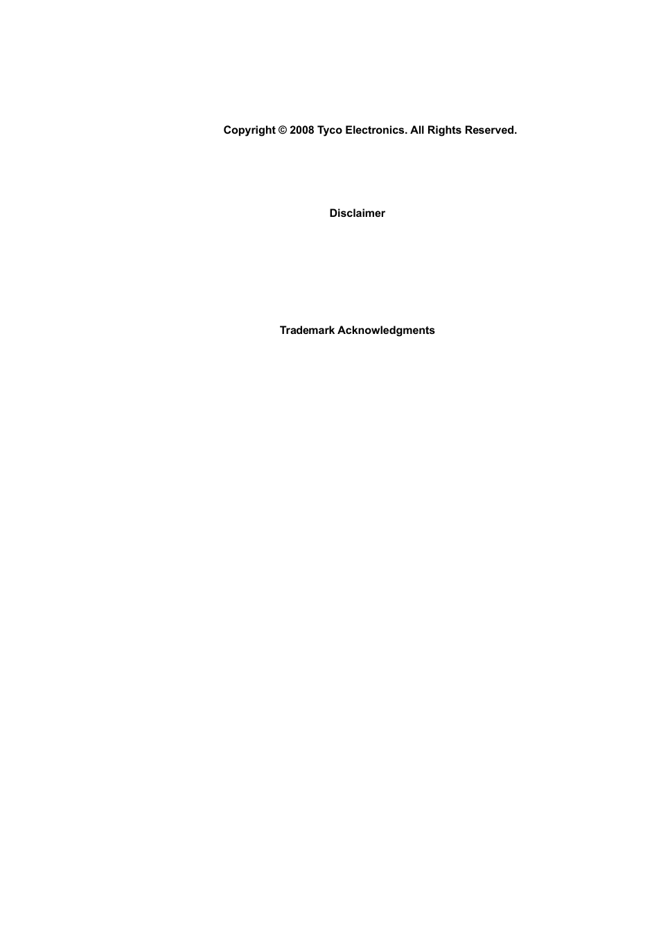 Tyco Electronics LD9000 Series User Manual | Page 3 / 165