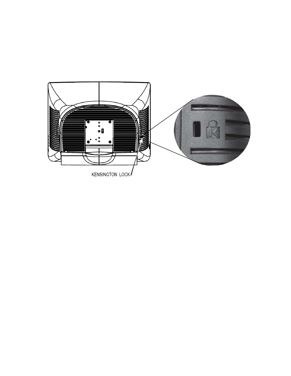 Kensington lock | Tyco Electronics ELO TOUCHSYSTEMS TOUCHCOMPUTER 1520 User Manual | Page 20 / 53