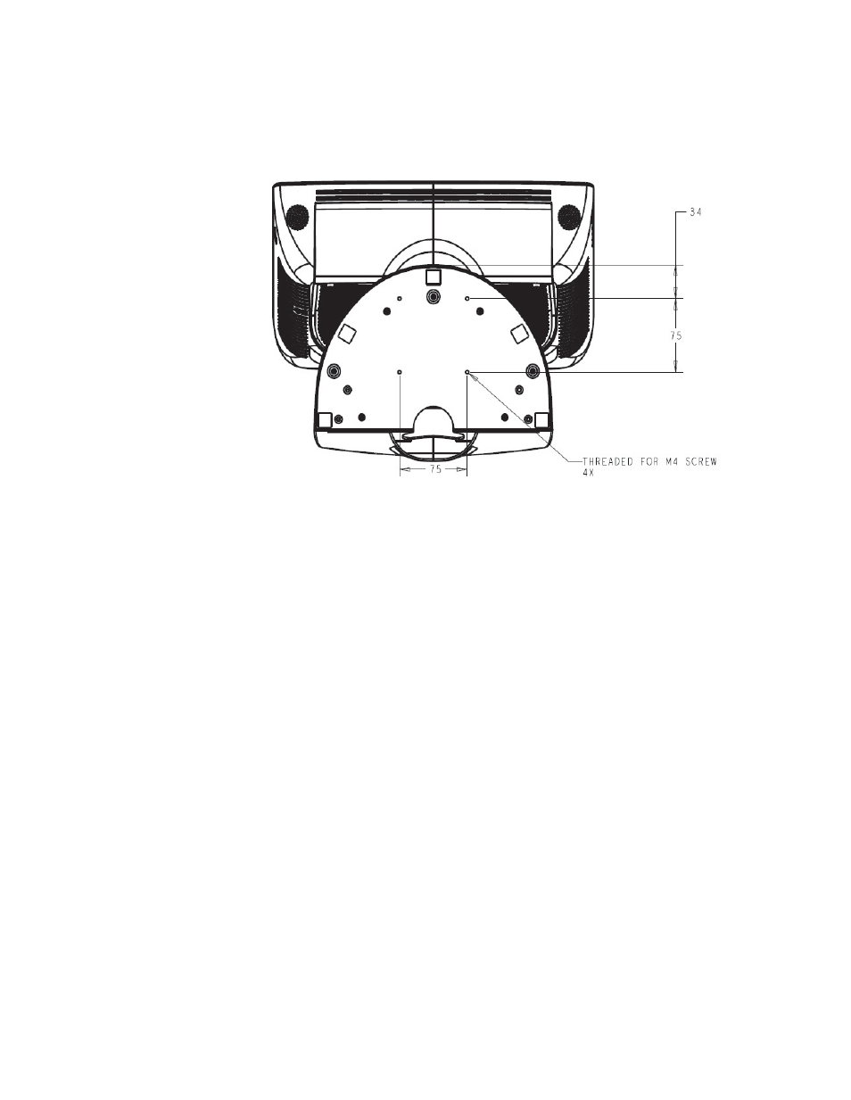 Base mounting | Tyco Electronics ELO TOUCHSYSTEMS TOUCHCOMPUTER 1520 User Manual | Page 27 / 53