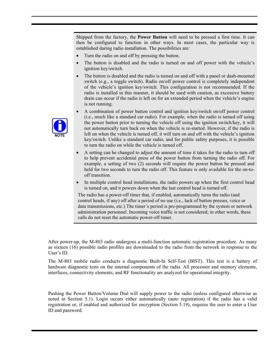 2 self-test, 3 “logging in” to the network, Self-test | Logging in” to the network | Tyco Electronics MM102014V1 User Manual | Page 27 / 64