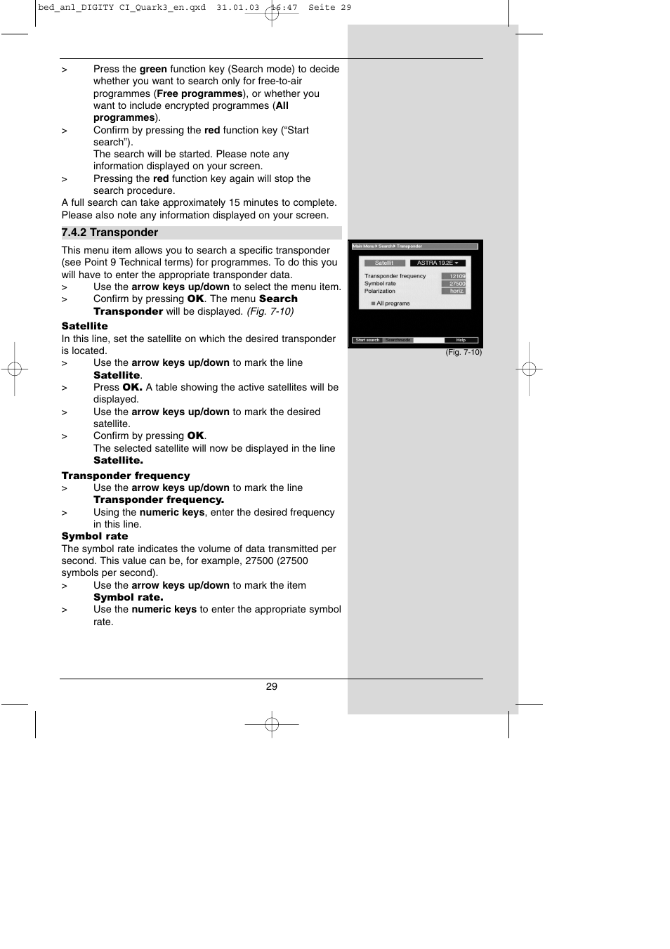 TechniSat DIGITY CI Operating Manual User Manual | Page 29 / 50
