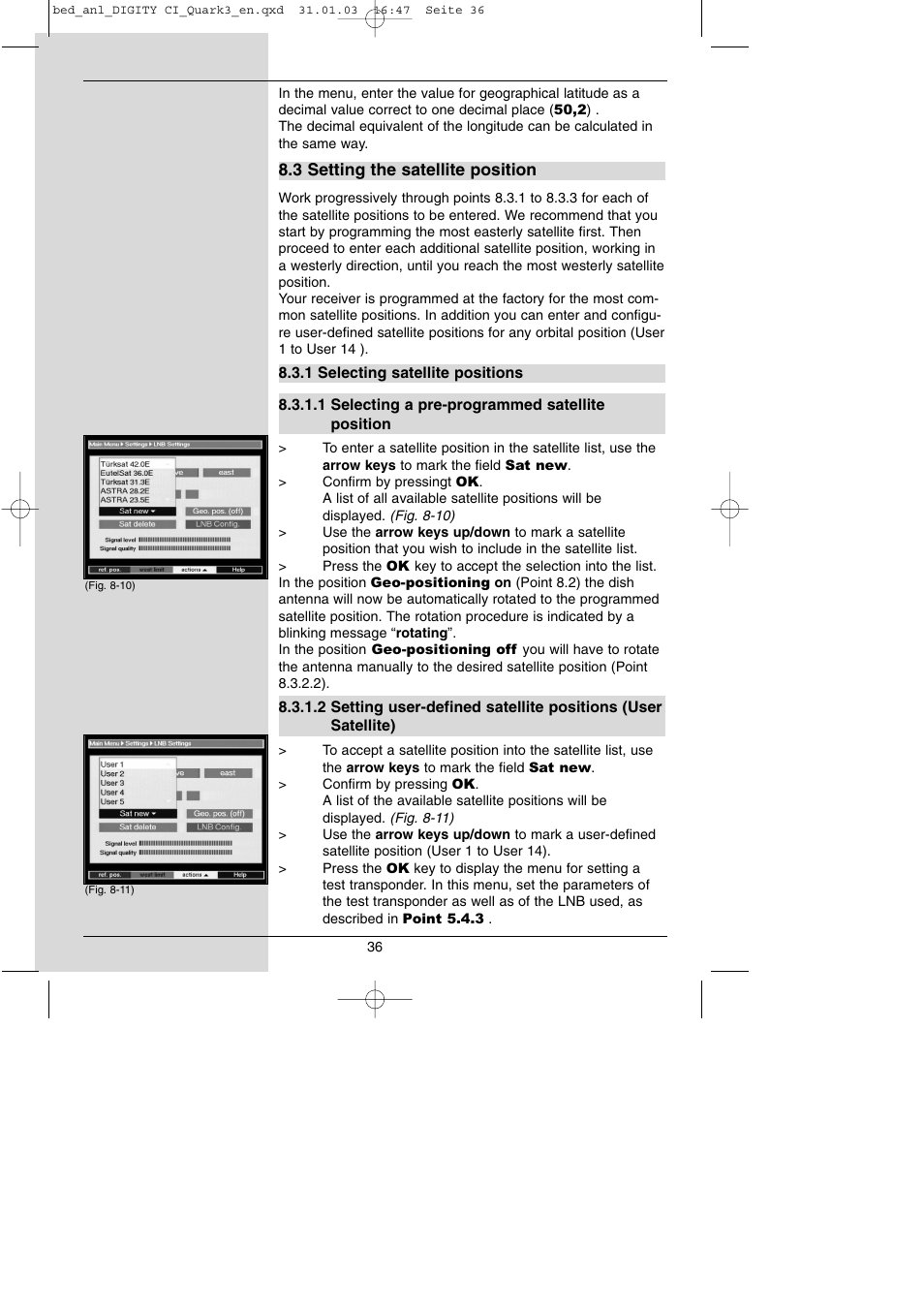 TechniSat DIGITY CI Operating Manual User Manual | Page 36 / 50