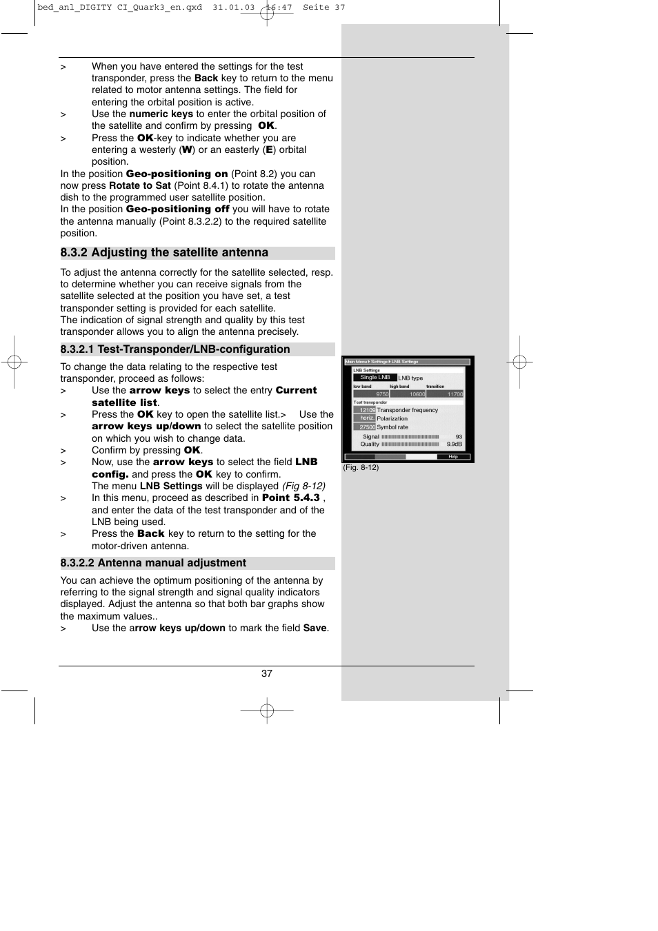 TechniSat DIGITY CI Operating Manual User Manual | Page 37 / 50