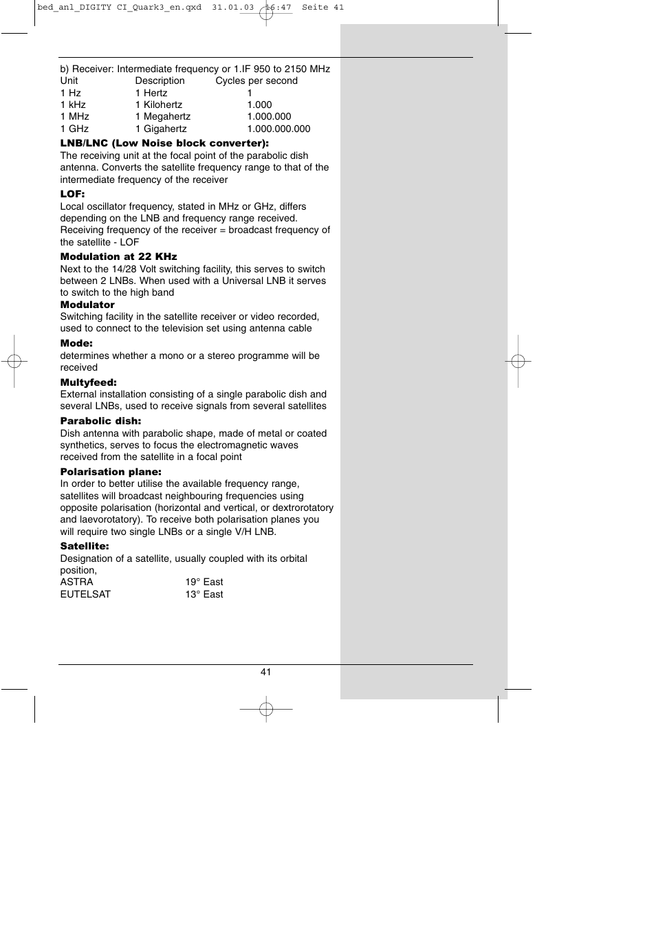 TechniSat DIGITY CI Operating Manual User Manual | Page 41 / 50
