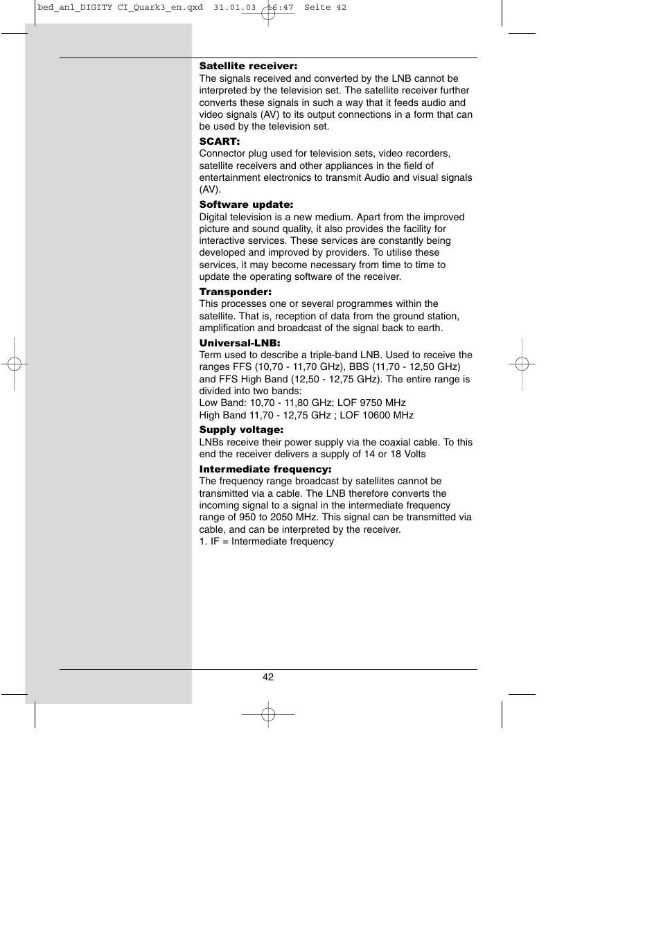 TechniSat DIGITY CI Operating Manual User Manual | Page 42 / 50