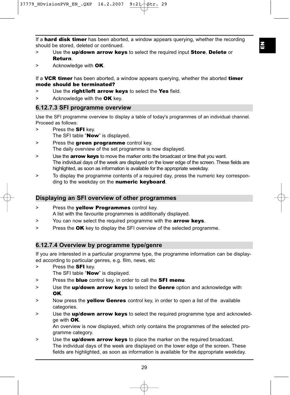 TechniSat HD-VISION 32 PVR User Manual | Page 29 / 72