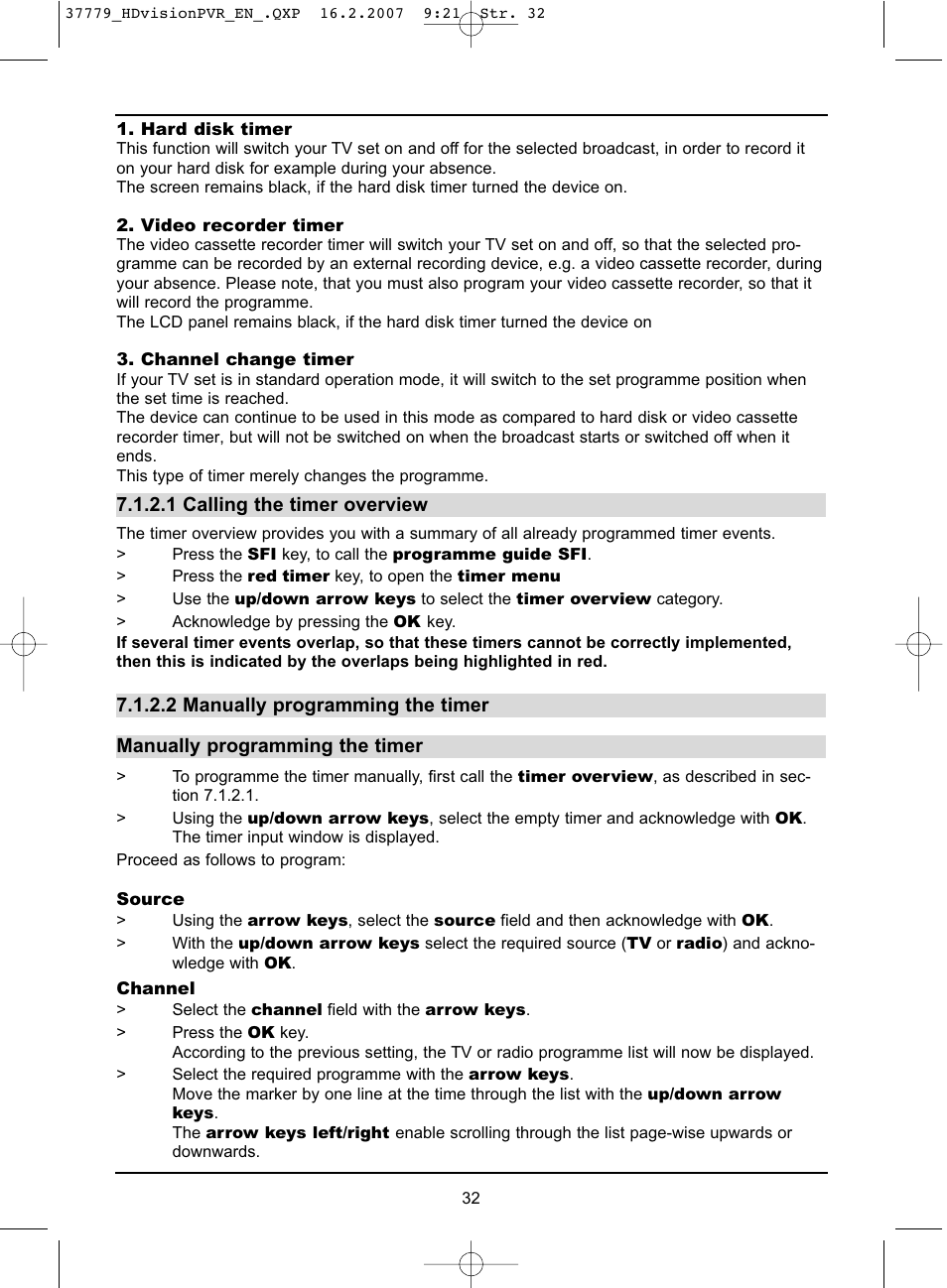 TechniSat HD-VISION 32 PVR User Manual | Page 32 / 72