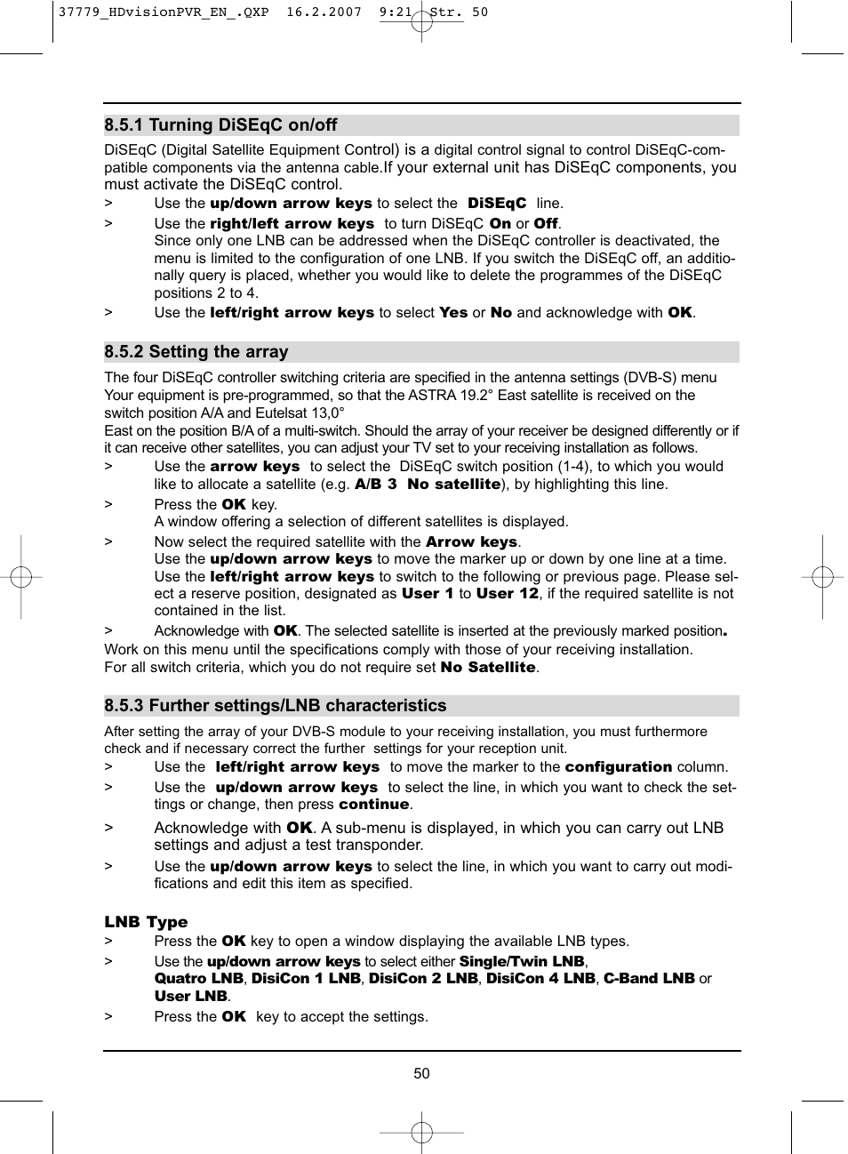 TechniSat HD-VISION 32 PVR User Manual | Page 50 / 72