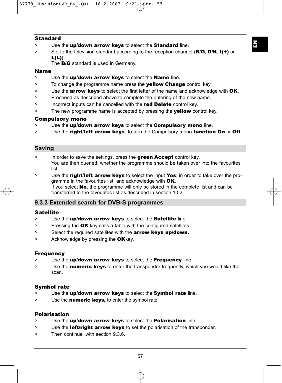 TechniSat HD-VISION 32 PVR User Manual | Page 57 / 72