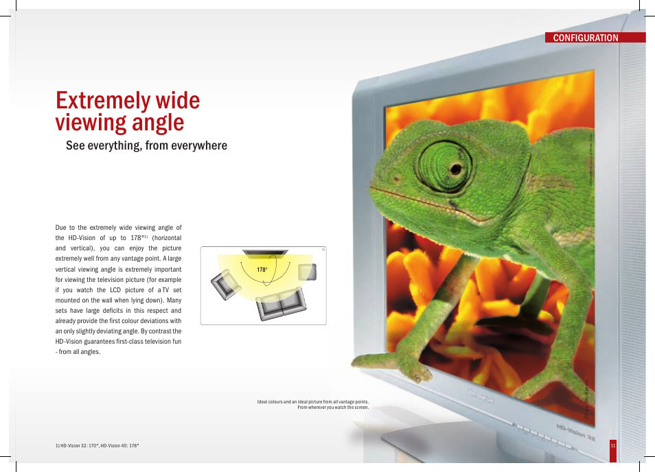 Extremely wide viewing angle, See everything, from everywhere, Configuration | TechniSat HD-Vision DVB-T User Manual | Page 11 / 48