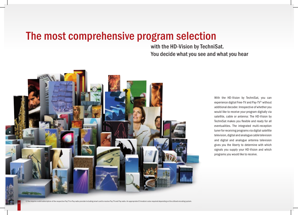 The most comprehensive program selection | TechniSat HD-Vision DVB-T User Manual | Page 20 / 48