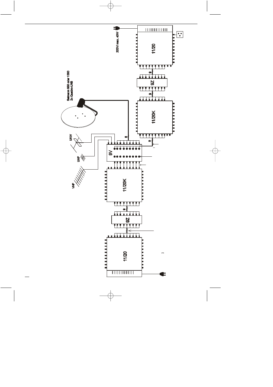 Installation for 80 participants | TechniSat 11/20K User Manual | Page 9 / 12