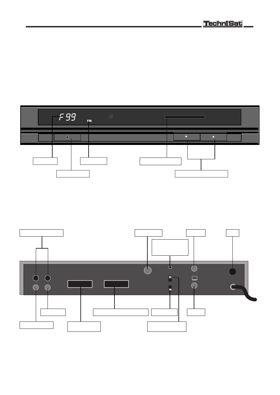 Appliance description, Back panel, Front panel | Technisat, Vc 2002 s, Audio outputs l/r lnb if in | TechniSat VC 2002 S User Manual | Page 4 / 12