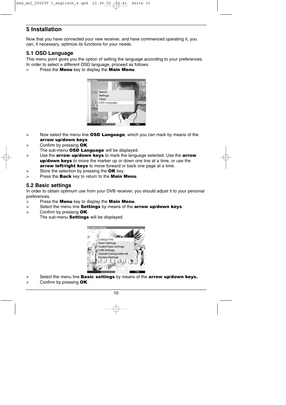 5 installation | TechniSat DIGITY 1 User Manual | Page 10 / 38