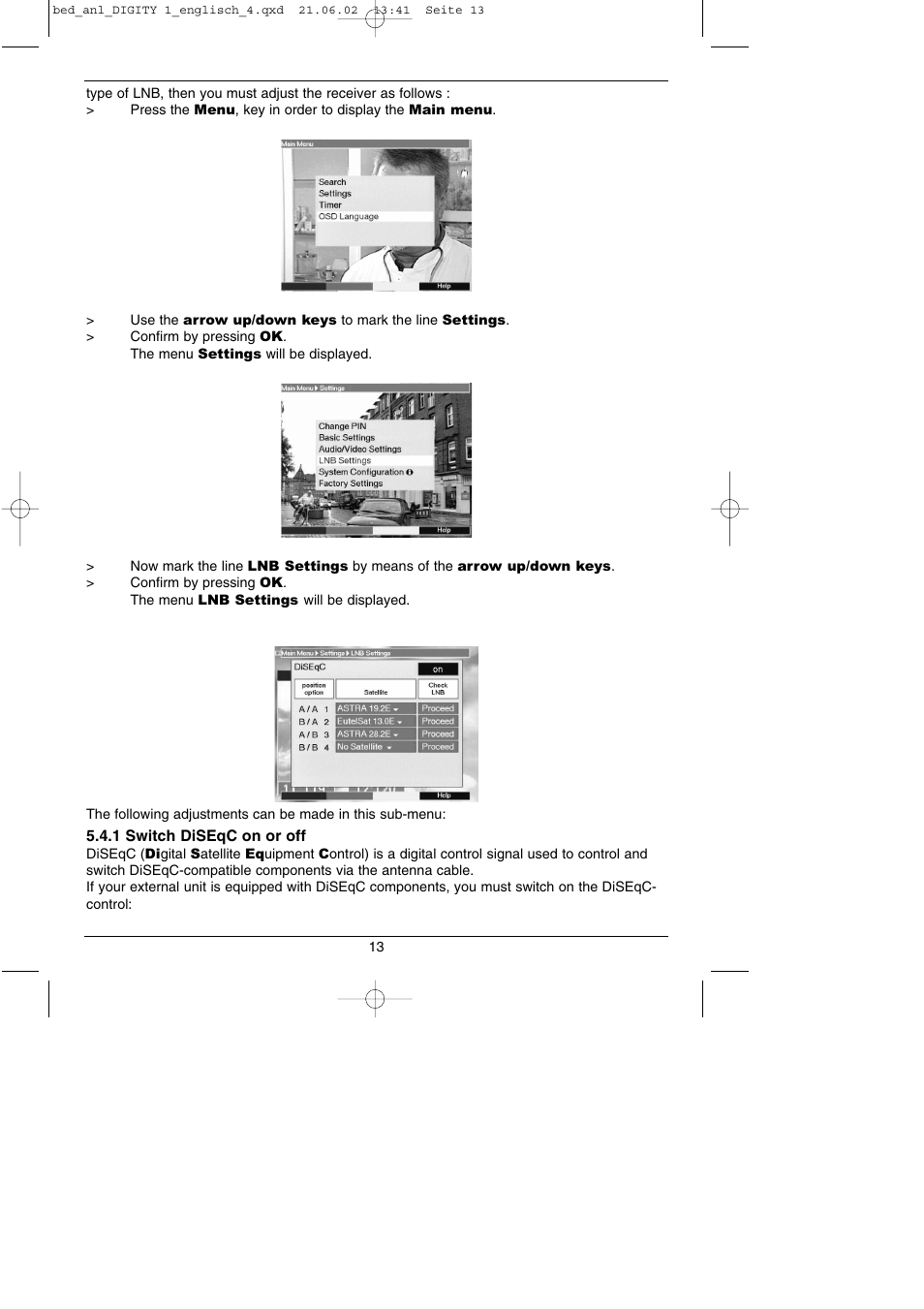 TechniSat DIGITY 1 User Manual | Page 13 / 38