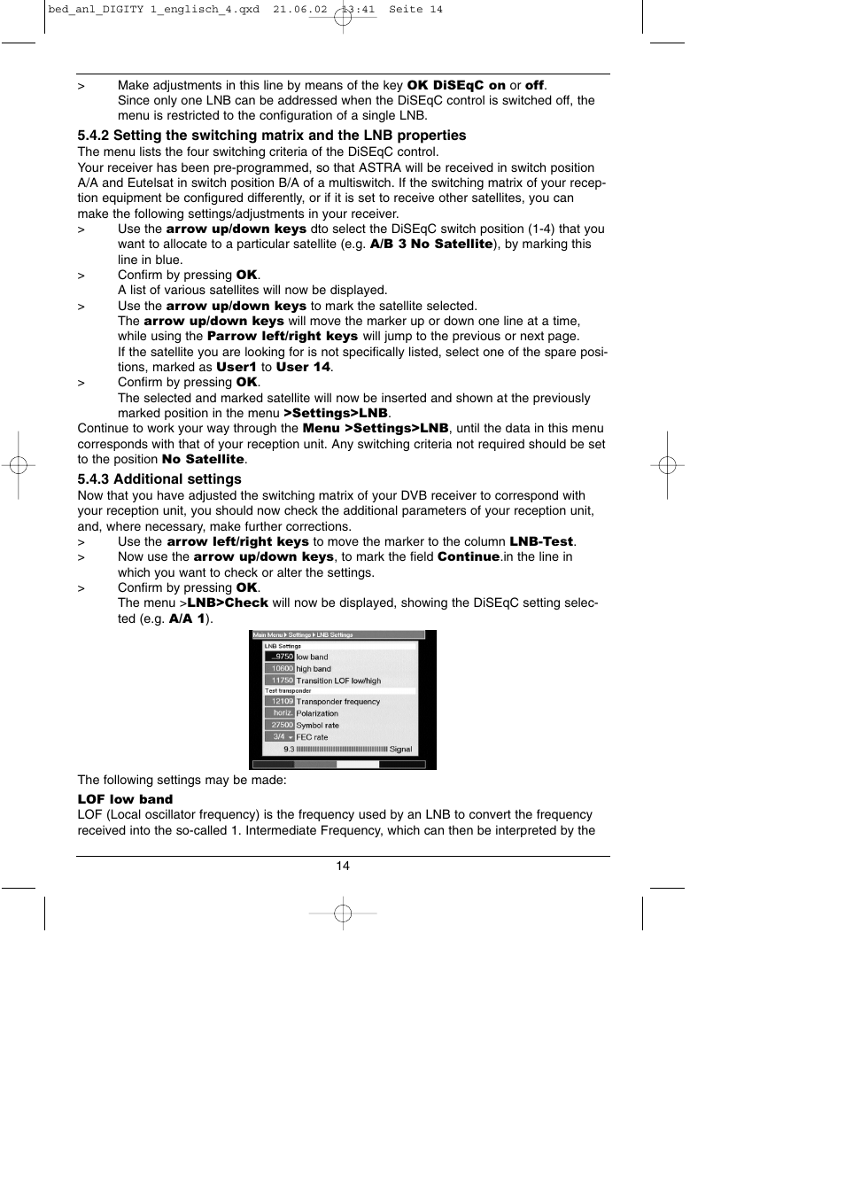 TechniSat DIGITY 1 User Manual | Page 14 / 38