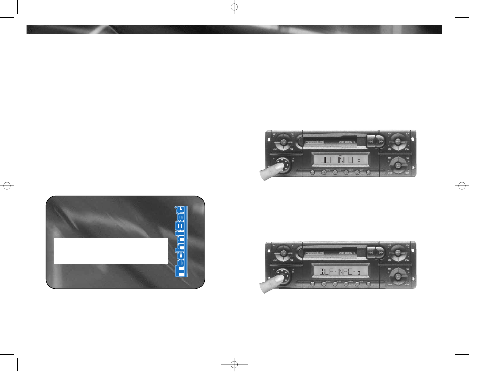 Iid d- -c ca ar rd d, 3 operation | TechniSat Car Radio User Manual | Page 6 / 24