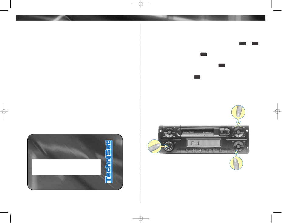 Iid d- -c ca ar rd d | TechniSat Car Radio User Manual | Page 9 / 24