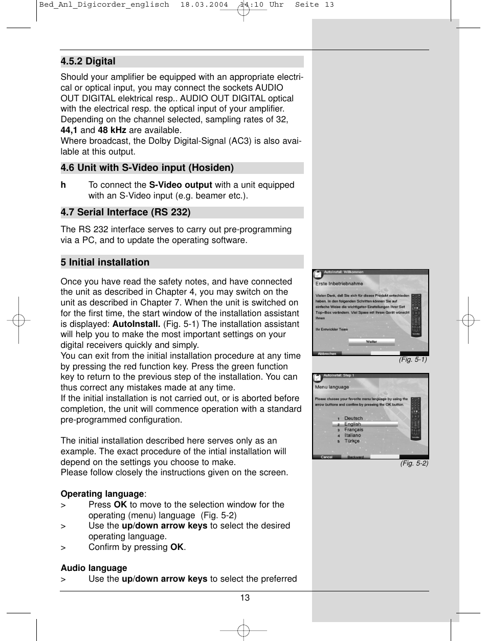 TechniSat DigiCorder S1 User Manual | Page 13 / 78