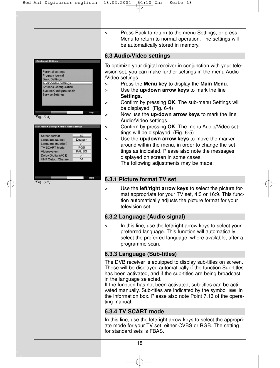 TechniSat DigiCorder S1 User Manual | Page 18 / 78