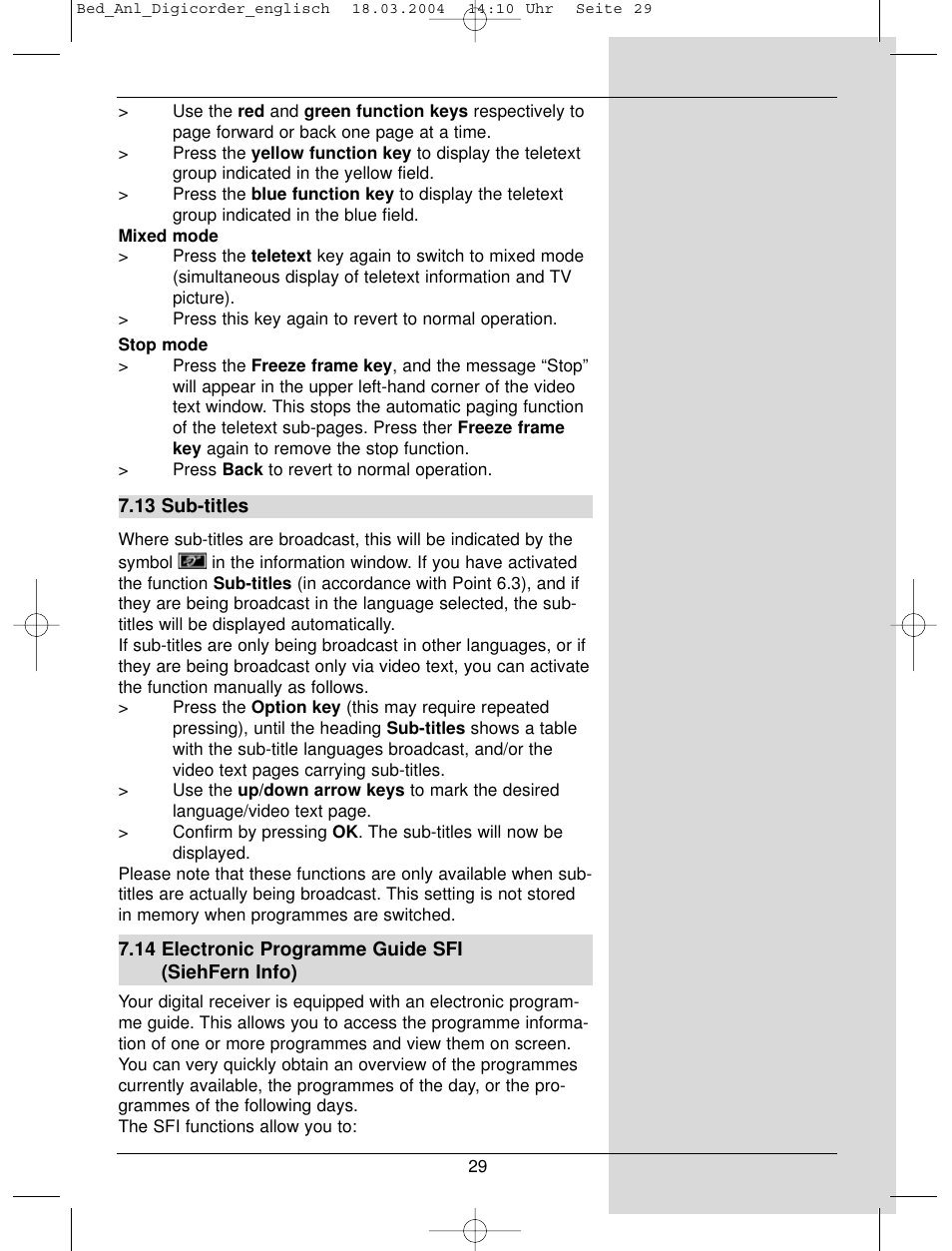 TechniSat DigiCorder S1 User Manual | Page 29 / 78