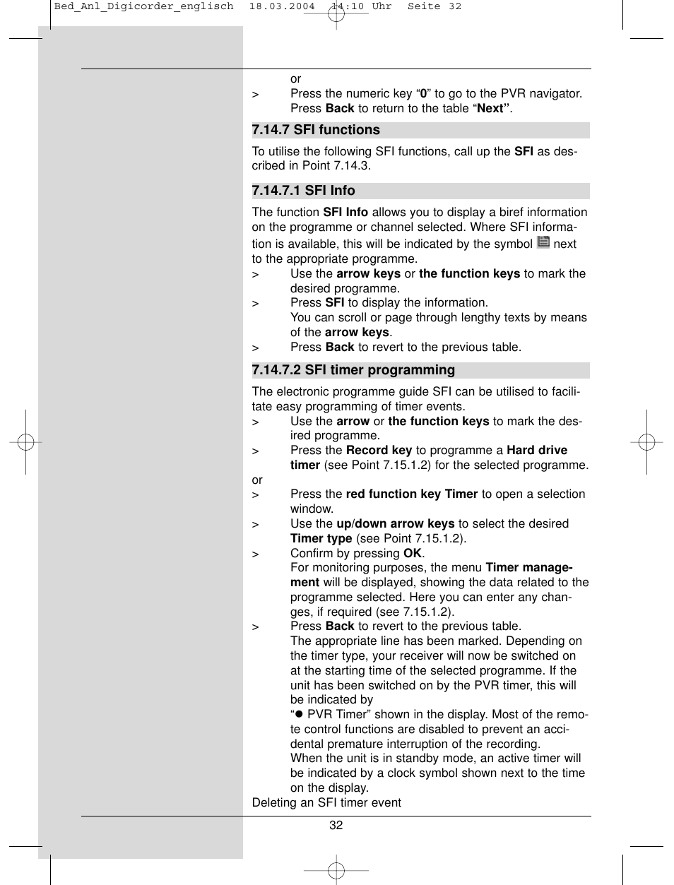 TechniSat DigiCorder S1 User Manual | Page 32 / 78