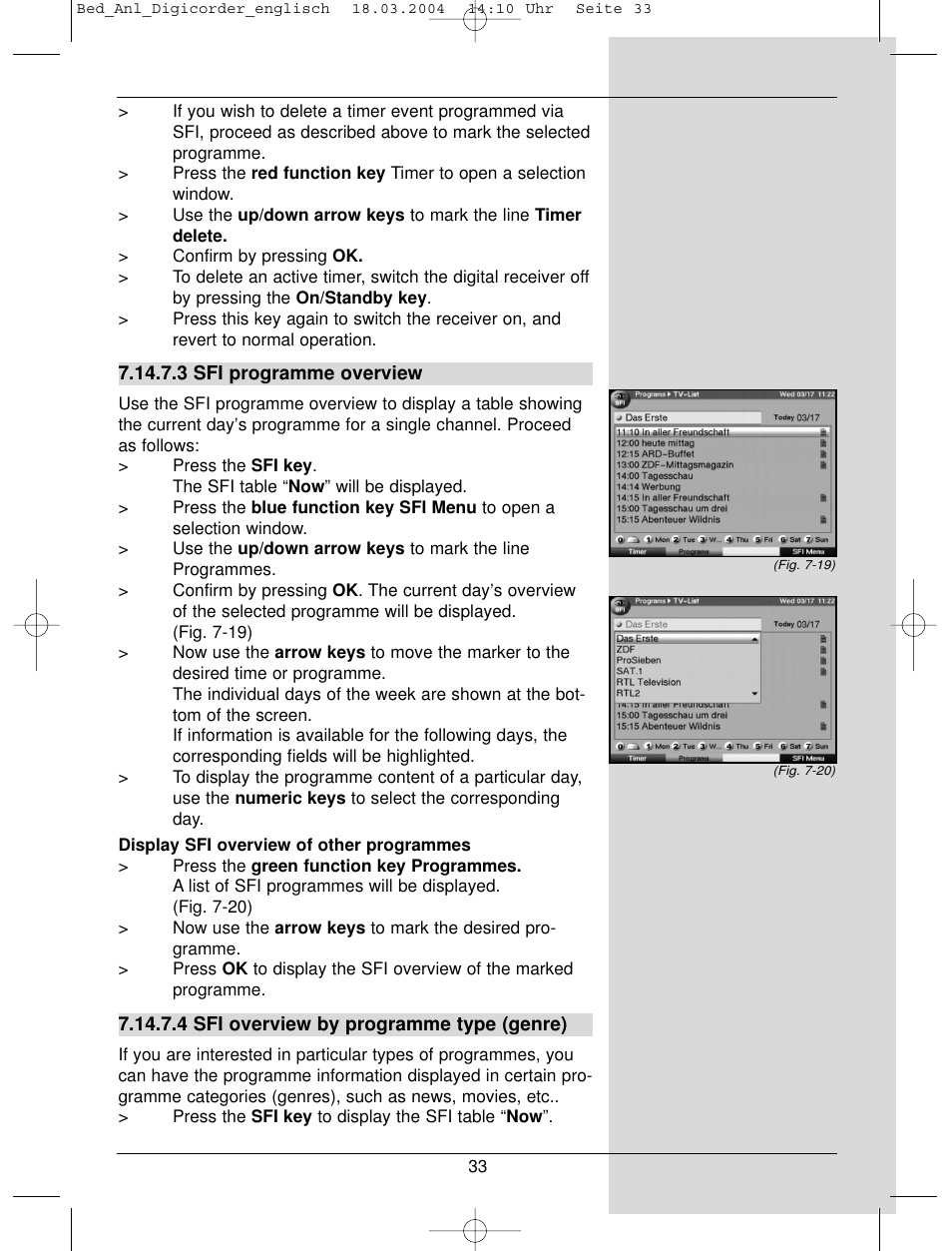 TechniSat DigiCorder S1 User Manual | Page 33 / 78