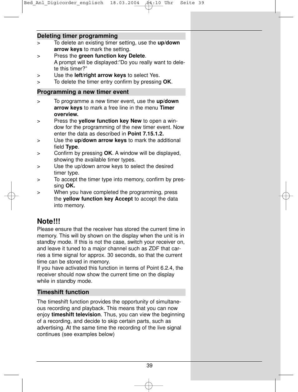 TechniSat DigiCorder S1 User Manual | Page 39 / 78