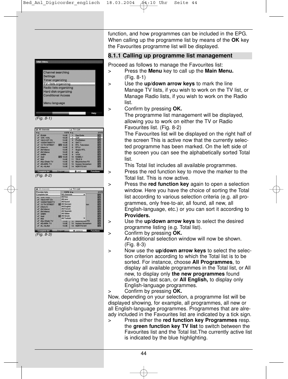 TechniSat DigiCorder S1 User Manual | Page 44 / 78