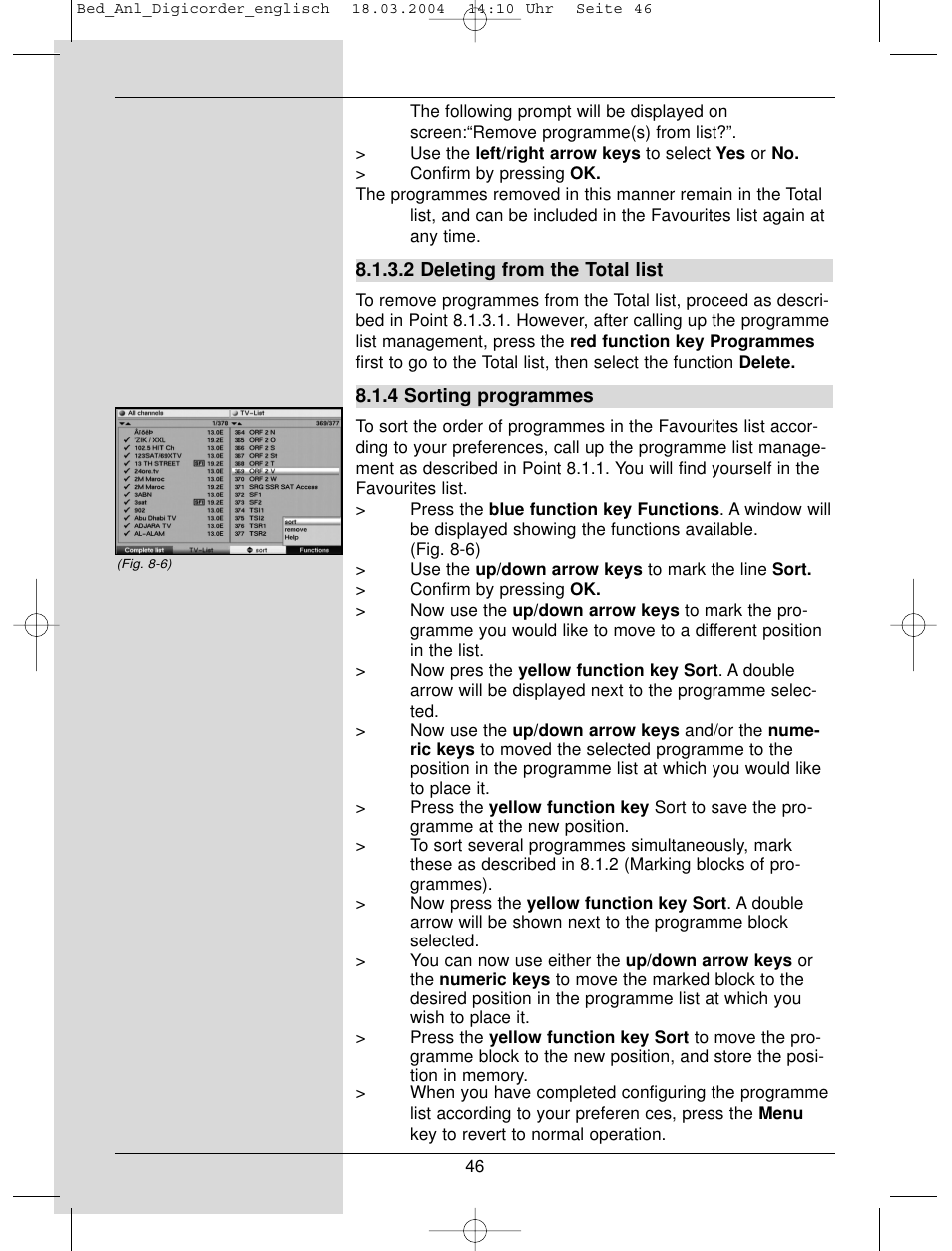 TechniSat DigiCorder S1 User Manual | Page 46 / 78