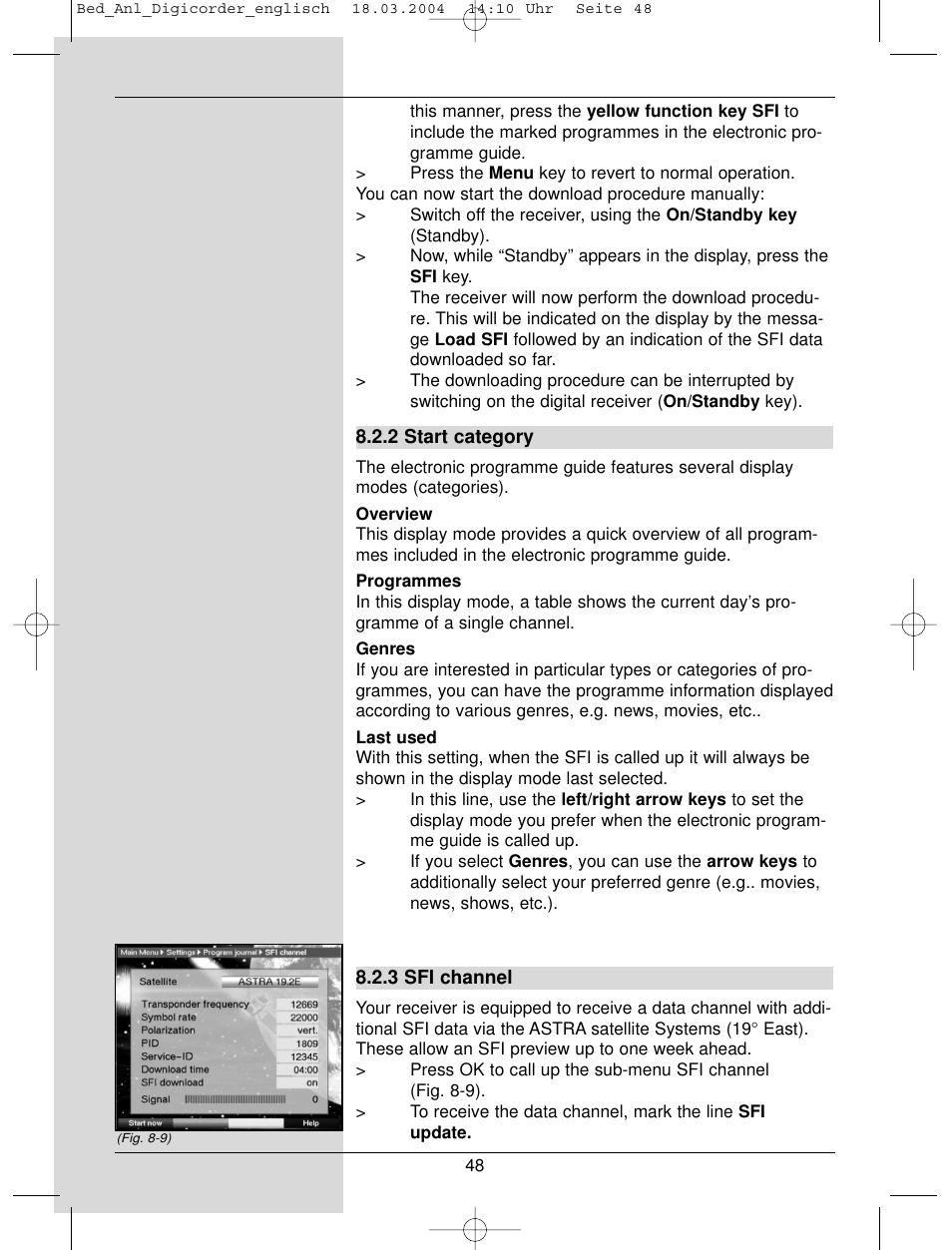 TechniSat DigiCorder S1 User Manual | Page 48 / 78