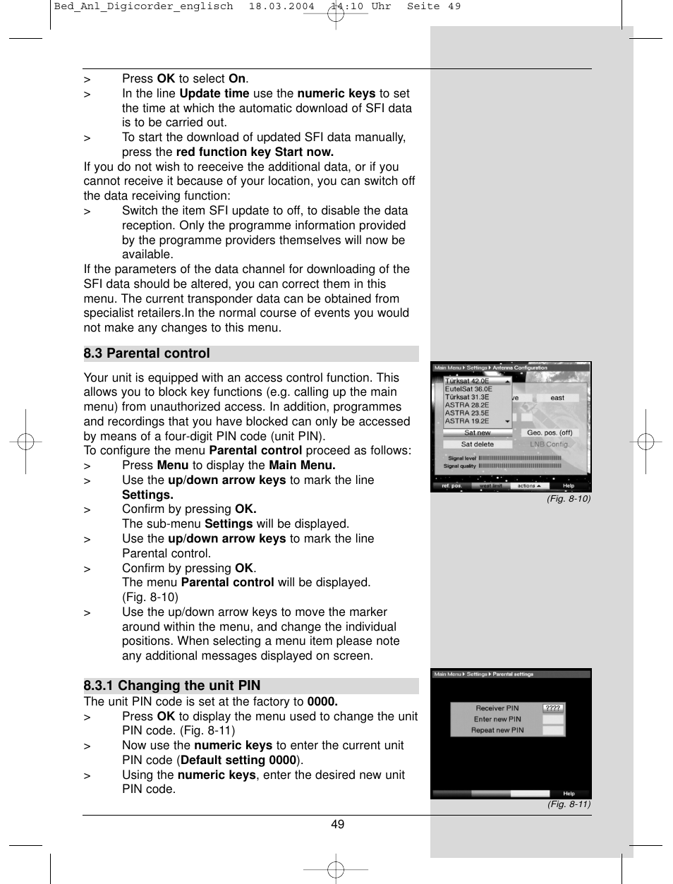 TechniSat DigiCorder S1 User Manual | Page 49 / 78