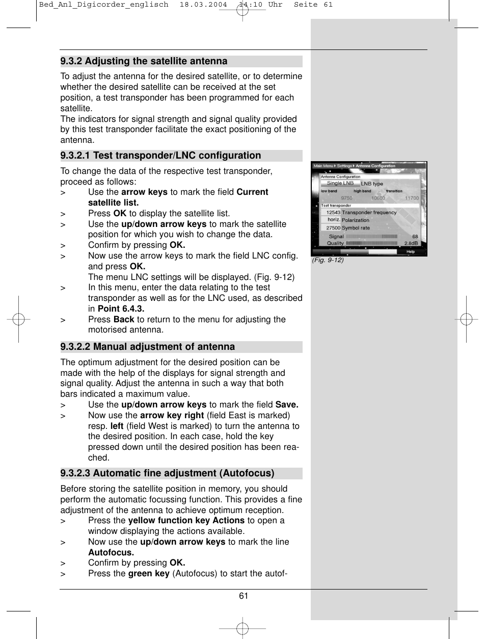 TechniSat DigiCorder S1 User Manual | Page 61 / 78