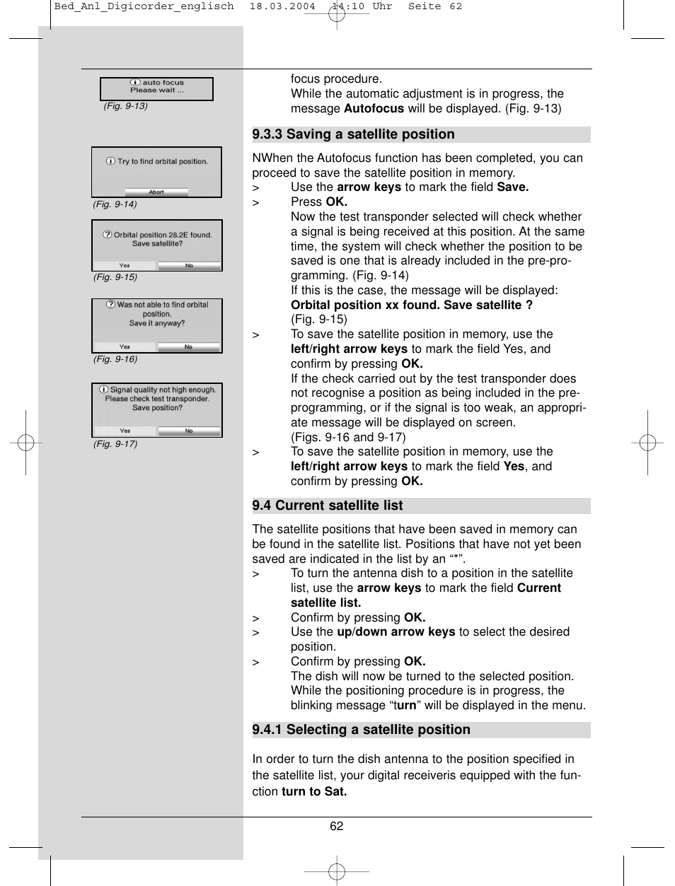 TechniSat DigiCorder S1 User Manual | Page 62 / 78