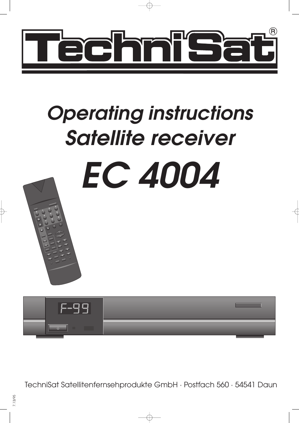 TechniSat EC 4004 User Manual | 35 pages
