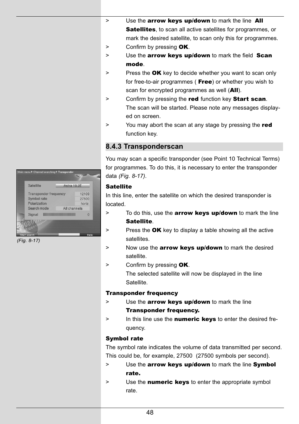 3 transponderscan | TechniSat DIGIT MF4-S User Manual | Page 48 / 74