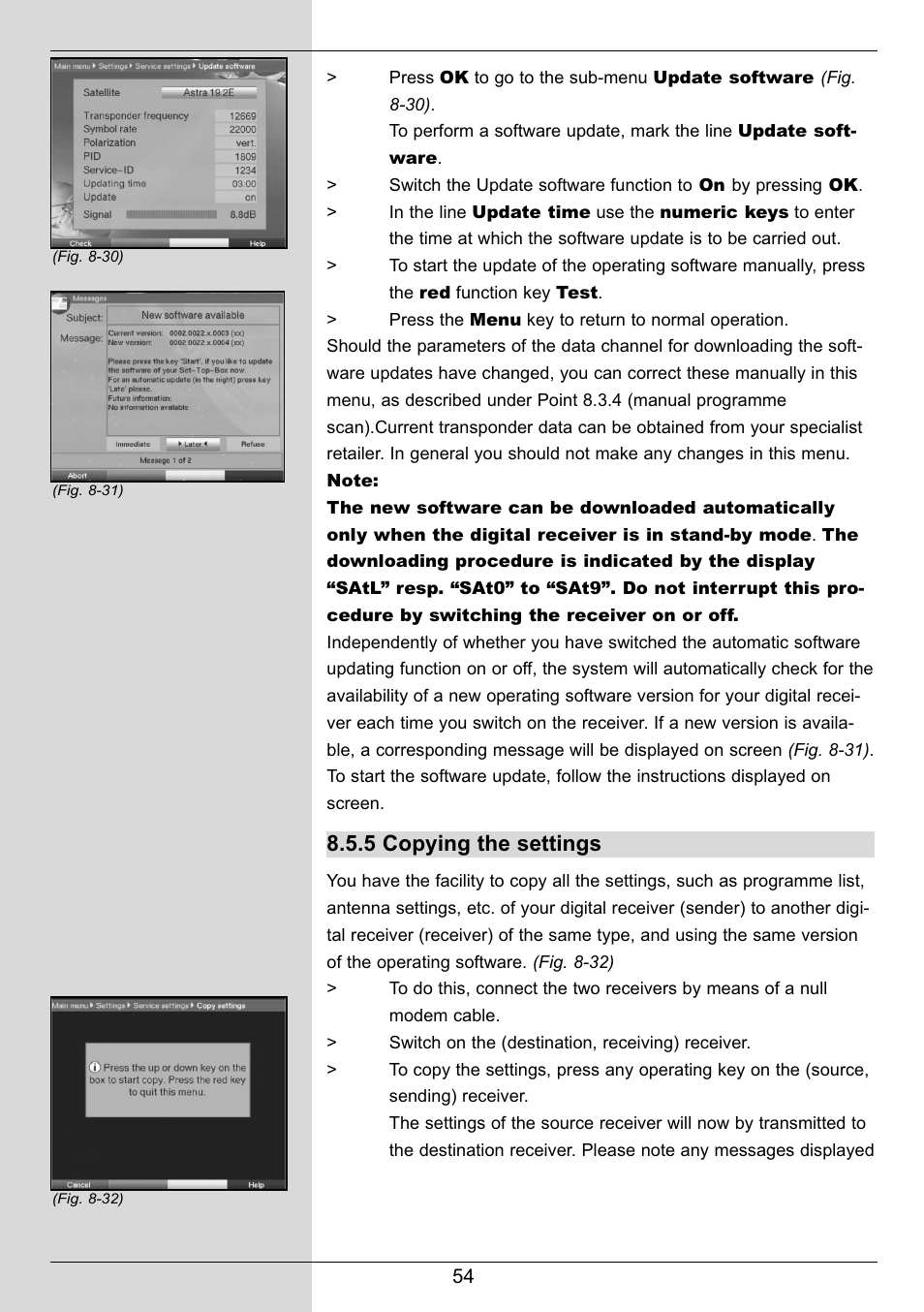 5 copying the settings | TechniSat DIGIT MF4-S User Manual | Page 54 / 74