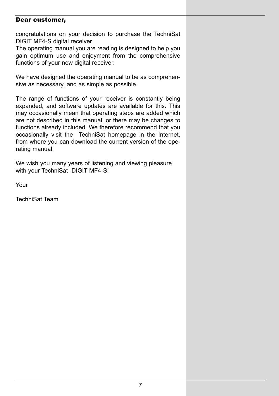 TechniSat DIGIT MF4-S User Manual | Page 7 / 74
