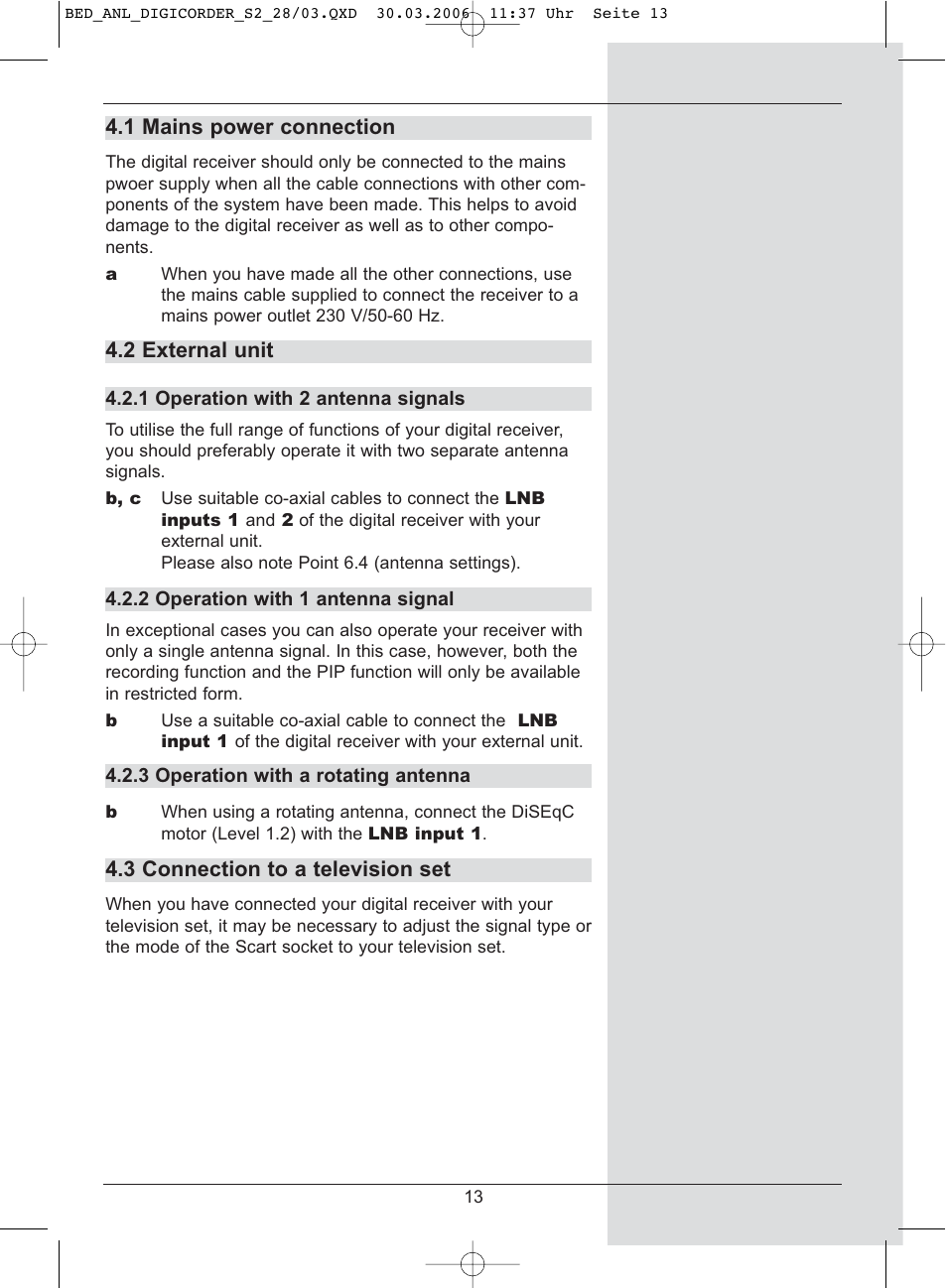 TechniSat DigiCorder S2 User Manual | Page 13 / 112