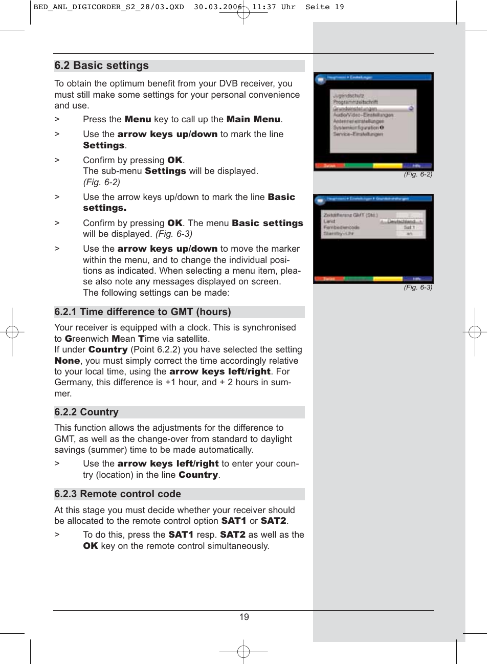 2 basic settings | TechniSat DigiCorder S2 User Manual | Page 19 / 112