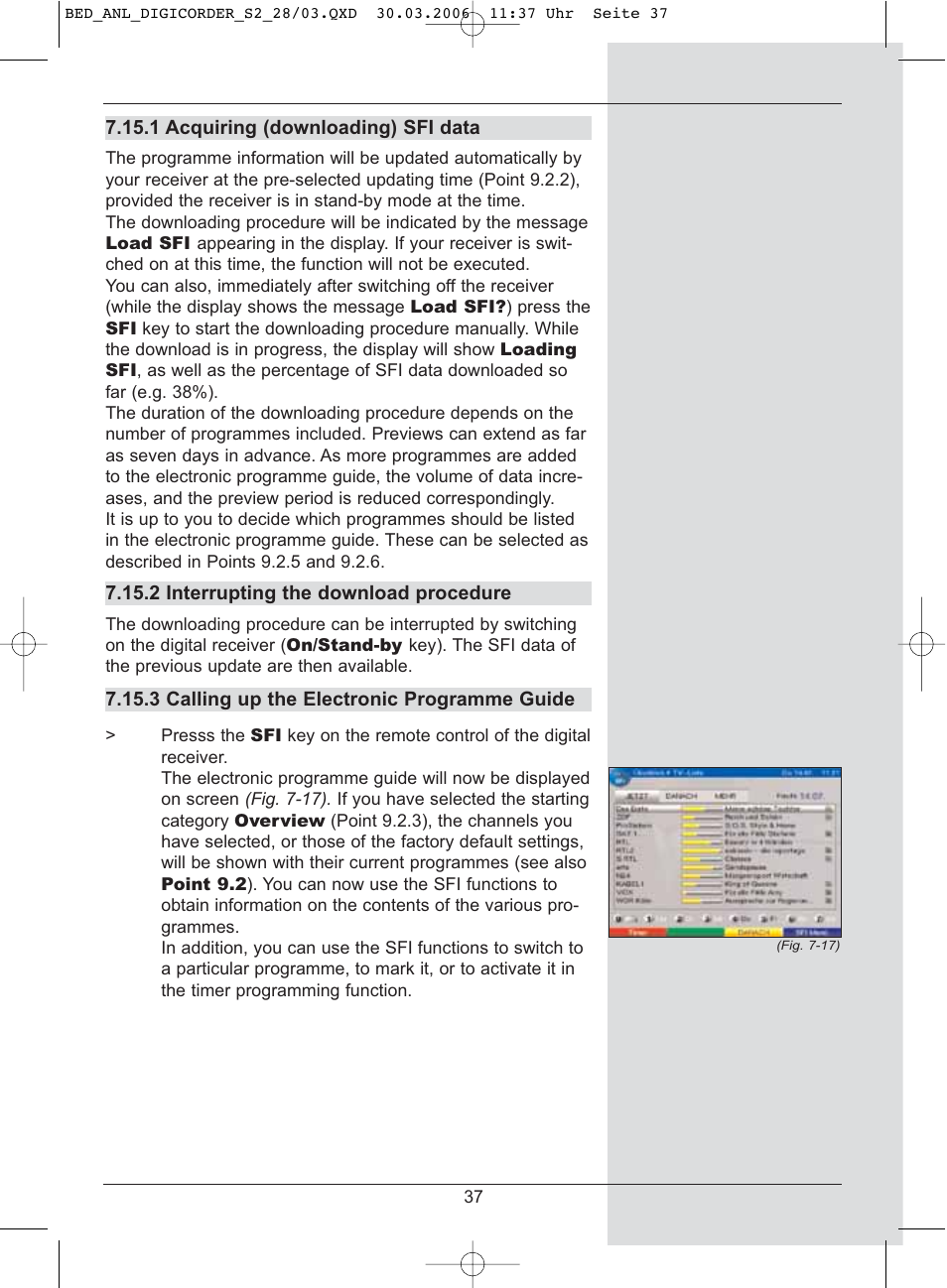 TechniSat DigiCorder S2 User Manual | Page 37 / 112