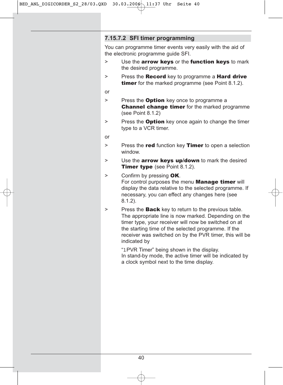 TechniSat DigiCorder S2 User Manual | Page 40 / 112