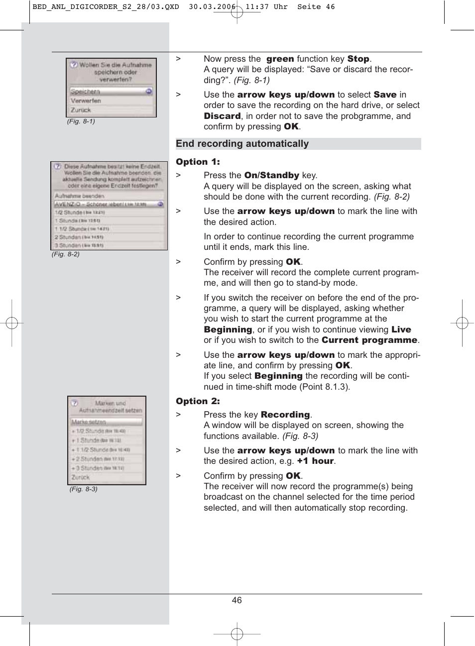 TechniSat DigiCorder S2 User Manual | Page 46 / 112