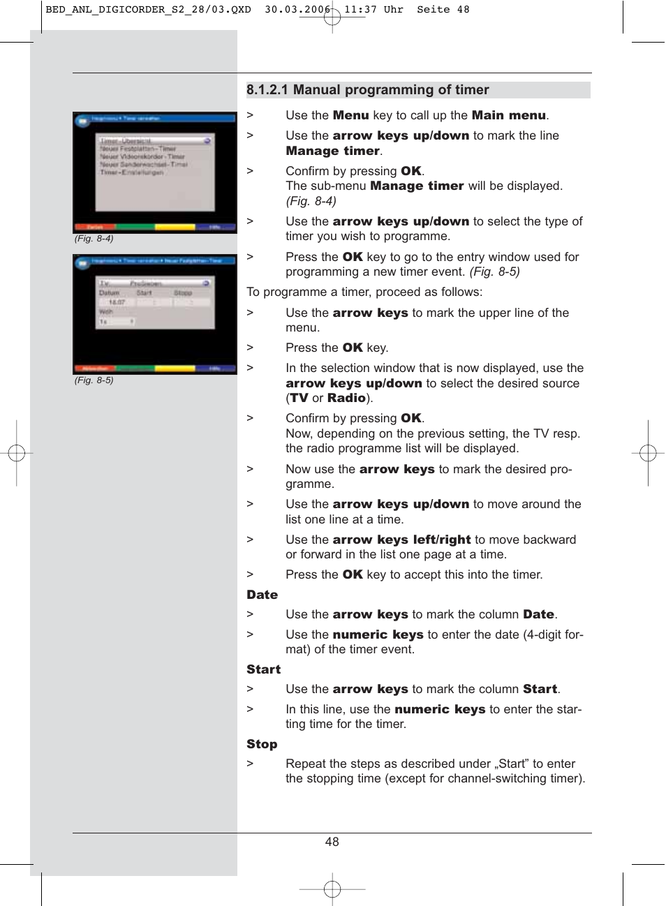 TechniSat DigiCorder S2 User Manual | Page 48 / 112