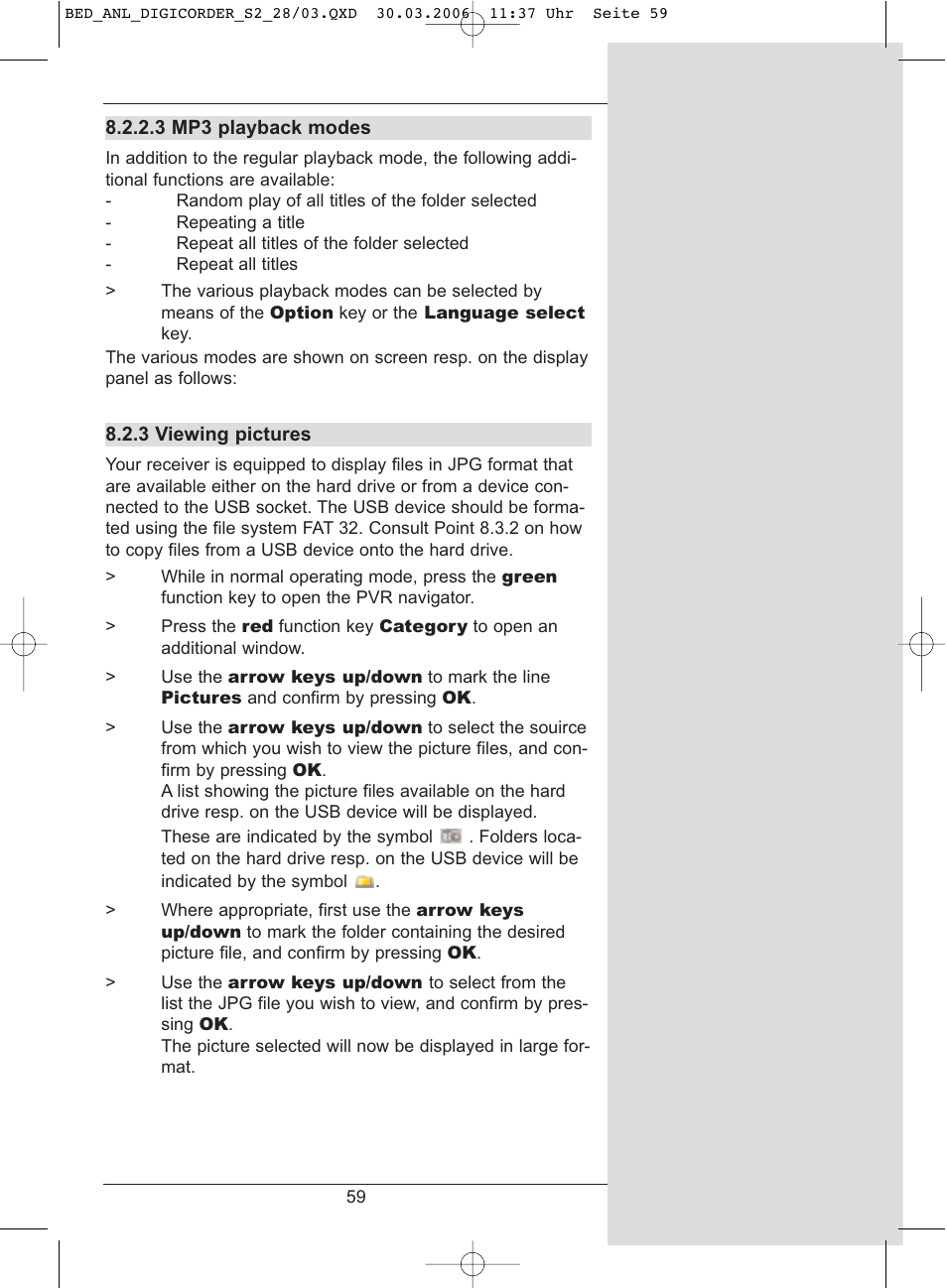 TechniSat DigiCorder S2 User Manual | Page 59 / 112
