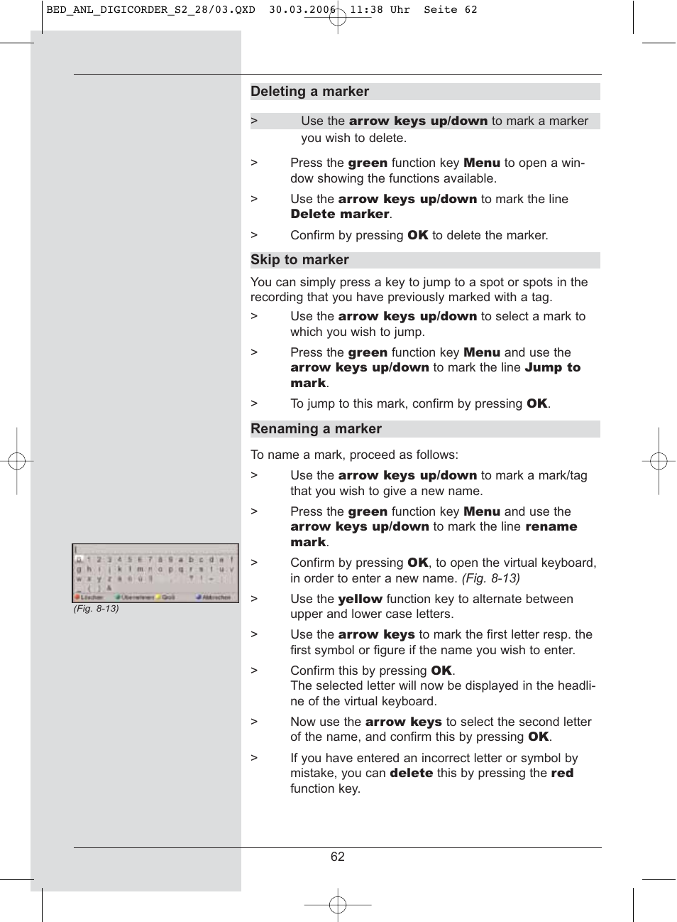 TechniSat DigiCorder S2 User Manual | Page 62 / 112
