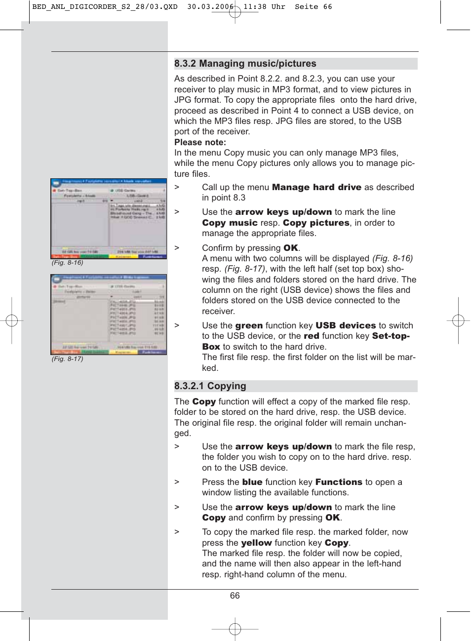 TechniSat DigiCorder S2 User Manual | Page 66 / 112