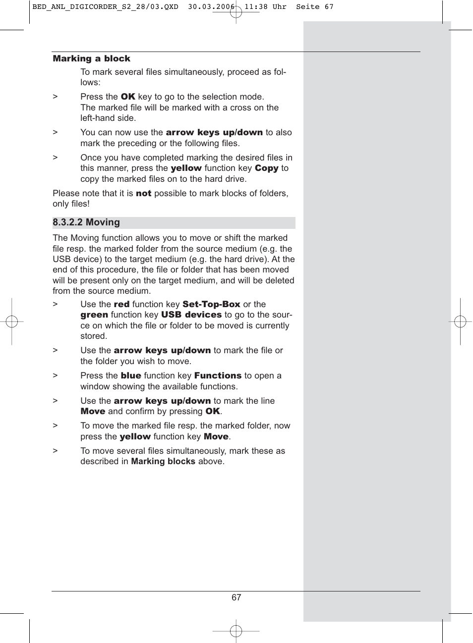 TechniSat DigiCorder S2 User Manual | Page 67 / 112